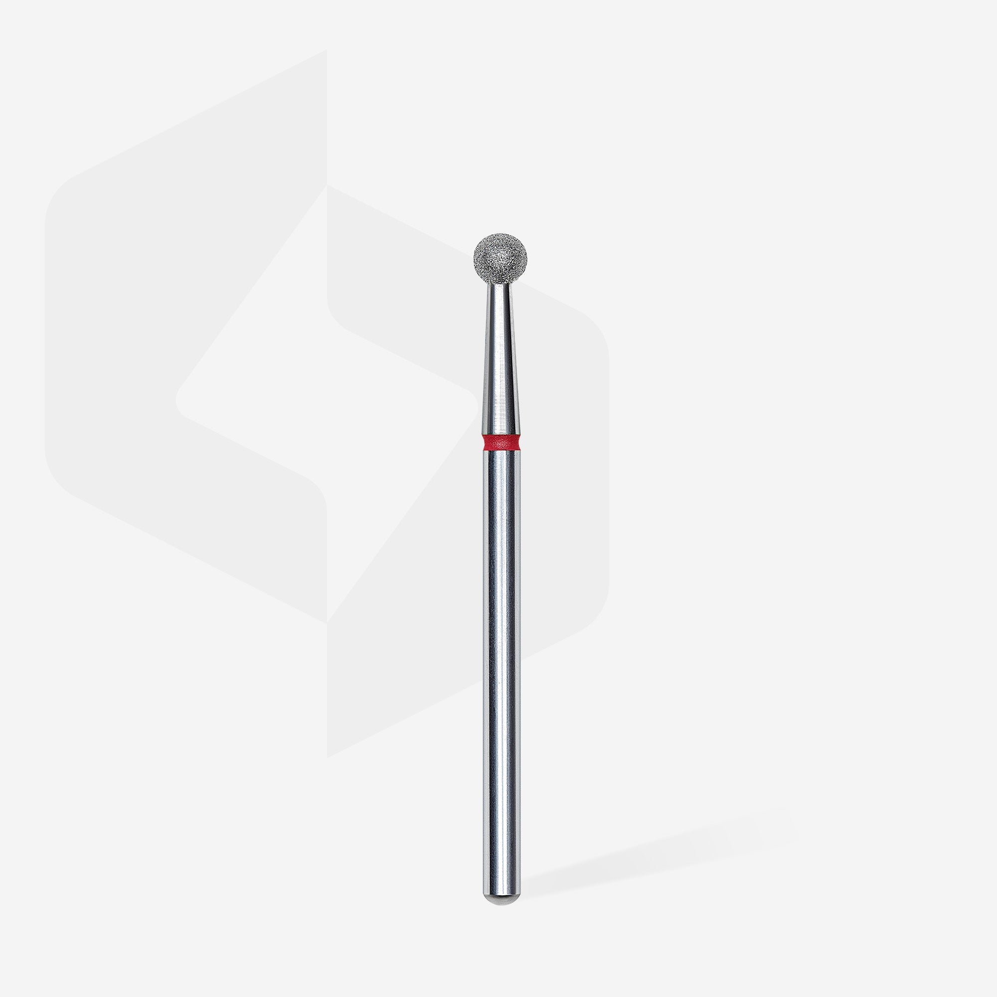 STALEKS EXPERT Diamond nail drill bit ball red, head diameter 3,5 mm