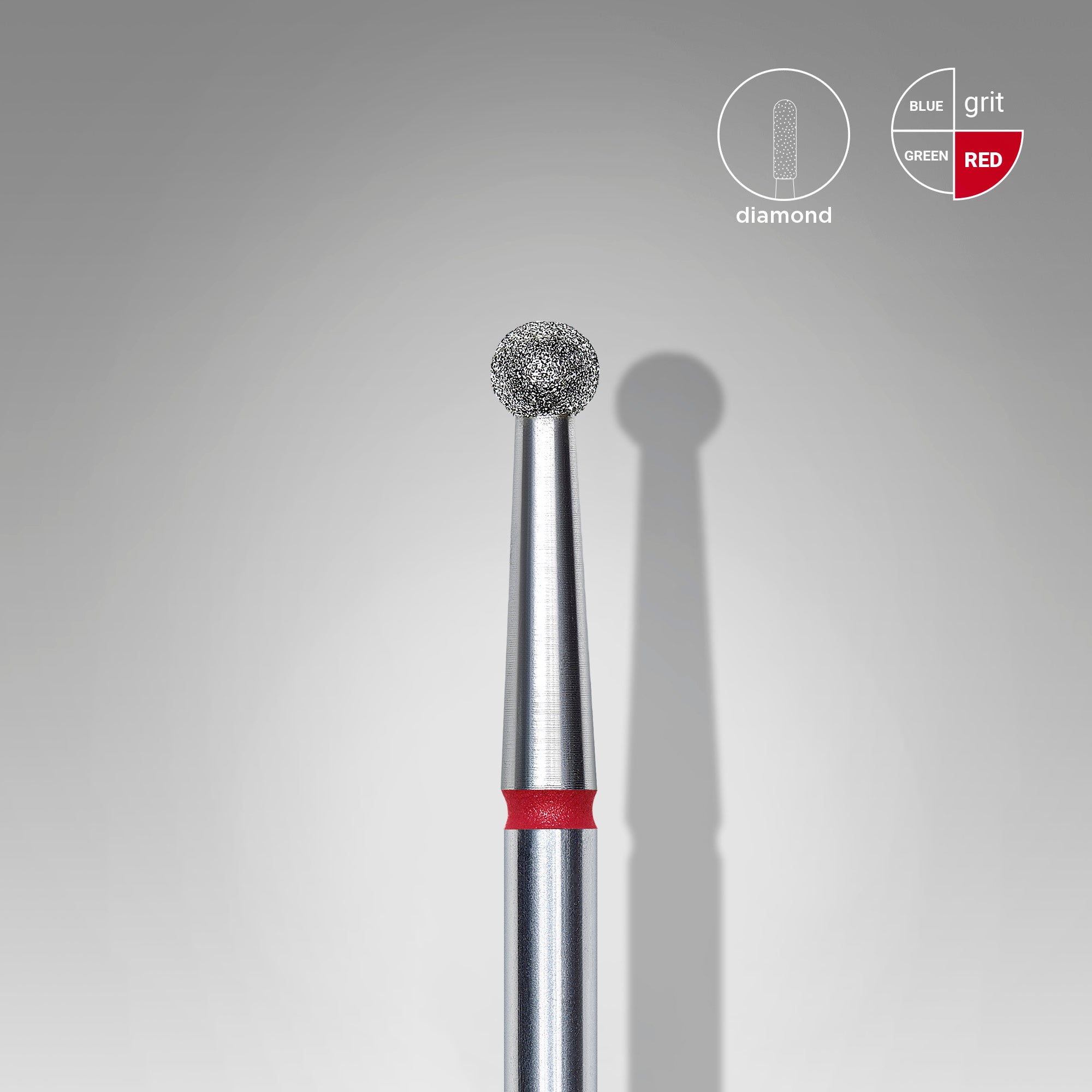 STALEKS EXPERT Punane teemantnagelpuur "Kera", läbimõõt 2,7 mm