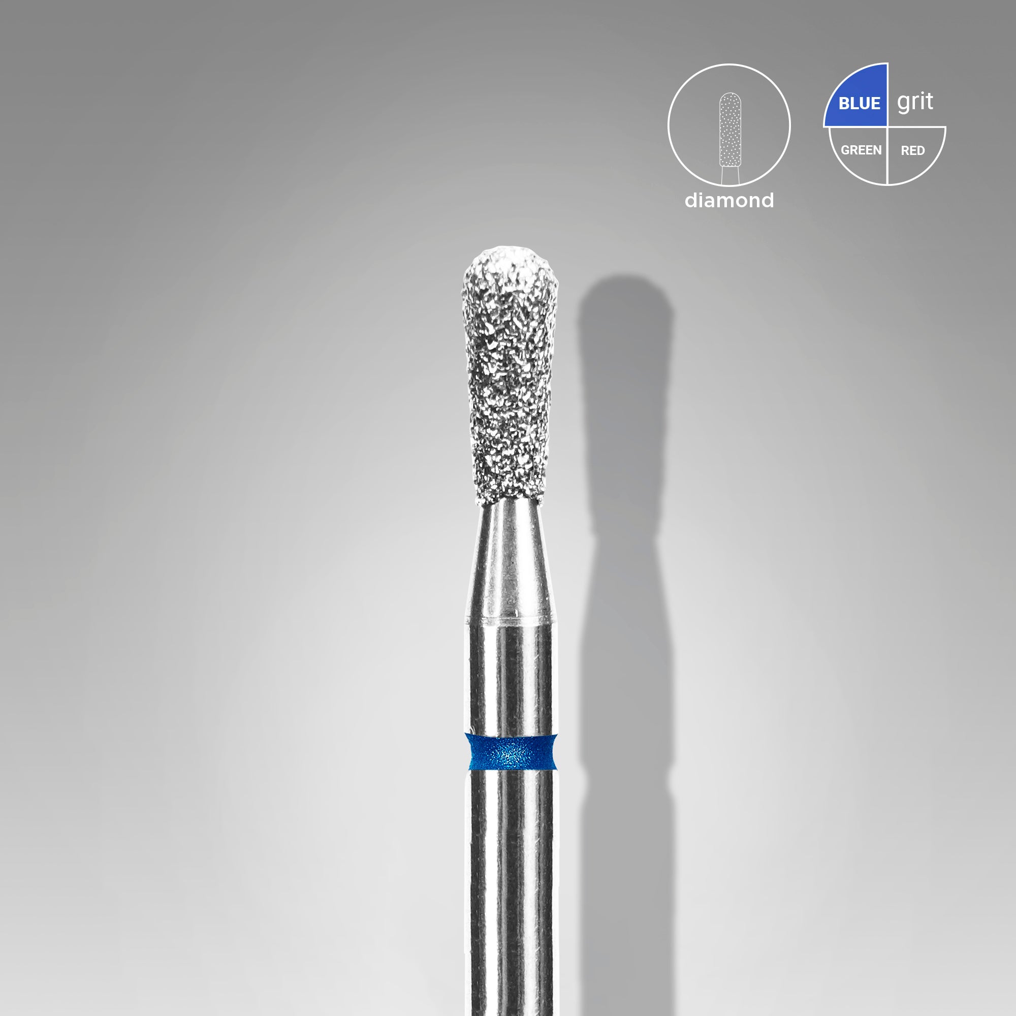 STALEKS EXPERT Freza diamantată «chibrit» albastră, diametru 2,3 mm, partea activă 5 mm