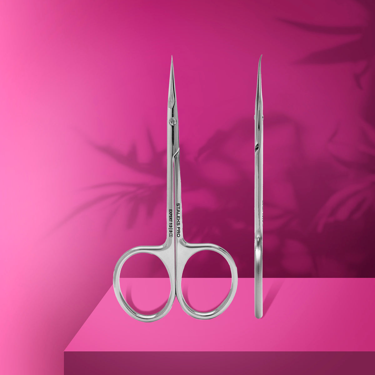 Professional cuticle scissors with hook for left-handed users EXPERT 13 TYPE 3