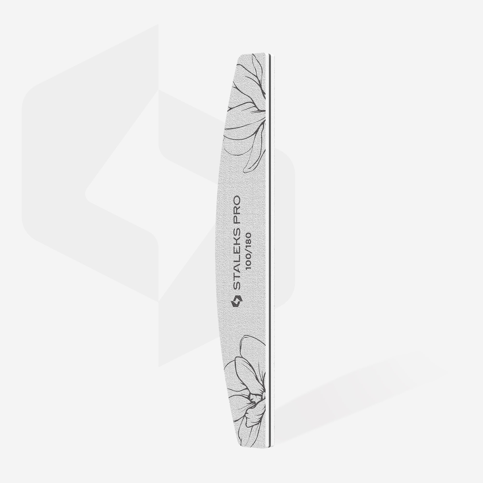 STALEKS EXPERT 40 Mineralní pilník na nehty poloměsíc, 100/180 grit (1 ks)