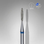 STALEKS EXPERT Elmas frez, alev şekilli, mavi, çap 1,4 mm, çalışma kısmı 8 mm