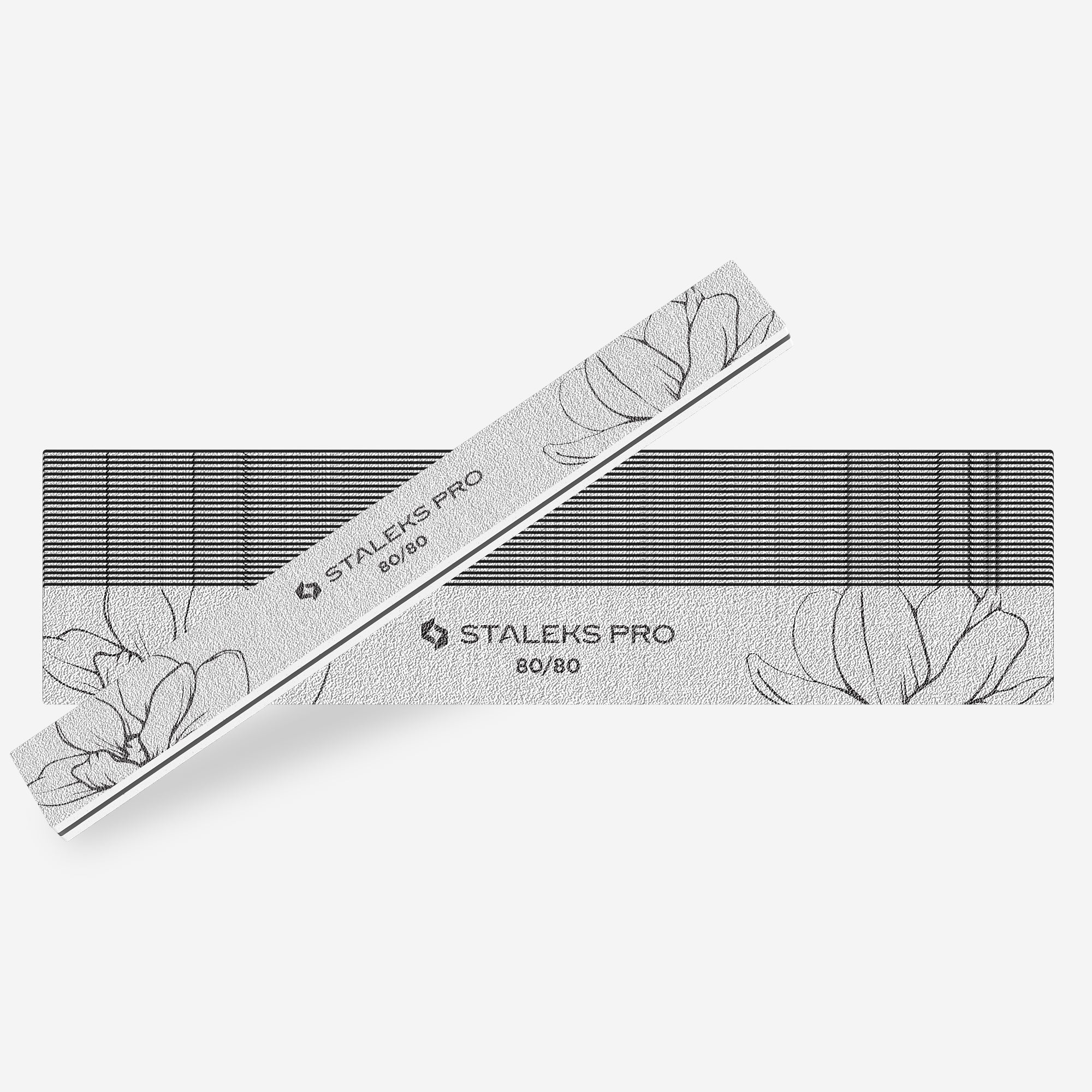 STALEKS Straight mineral nail file EXPERT 20 80/80 grit (25 pcs)