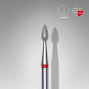 STALEKS EXPERT Diamantfräser "Tropfen" rot, Durchmesser 2,3 mm, Arbeitsteil 5 mm
