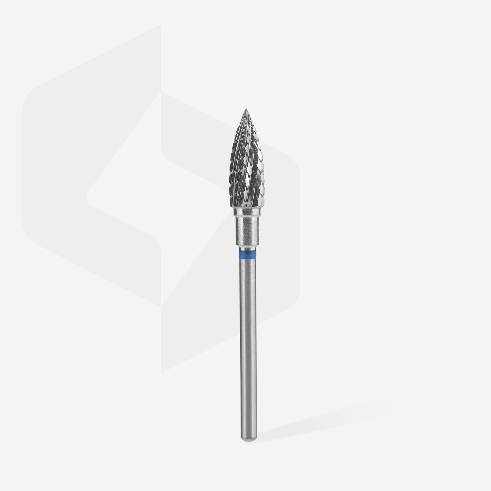 Staleks Hartmetall Flammenschneider – Blau, 6 Mm Durchmesser, 14 Mm Arbeitsteil, Für Nagelverlängerungen & Pediküre