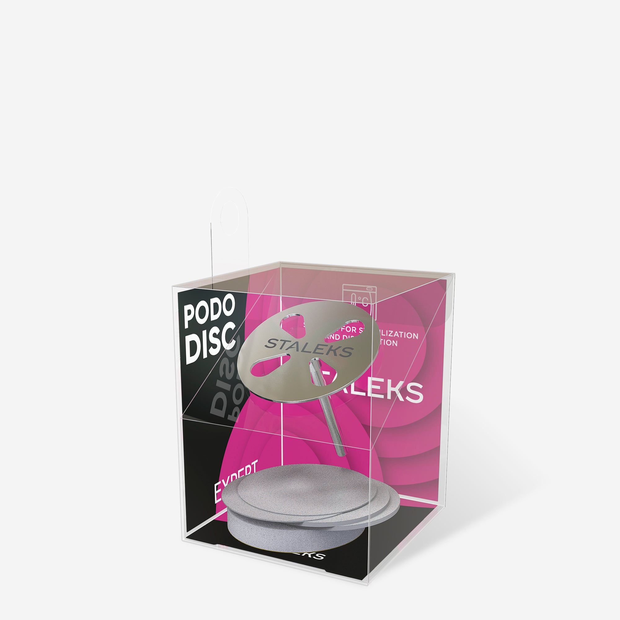 STALEKS EXPERT PODODISC L Disco per pedicure con lime intercambiabili, grana 180, 25 mm (5 pz)