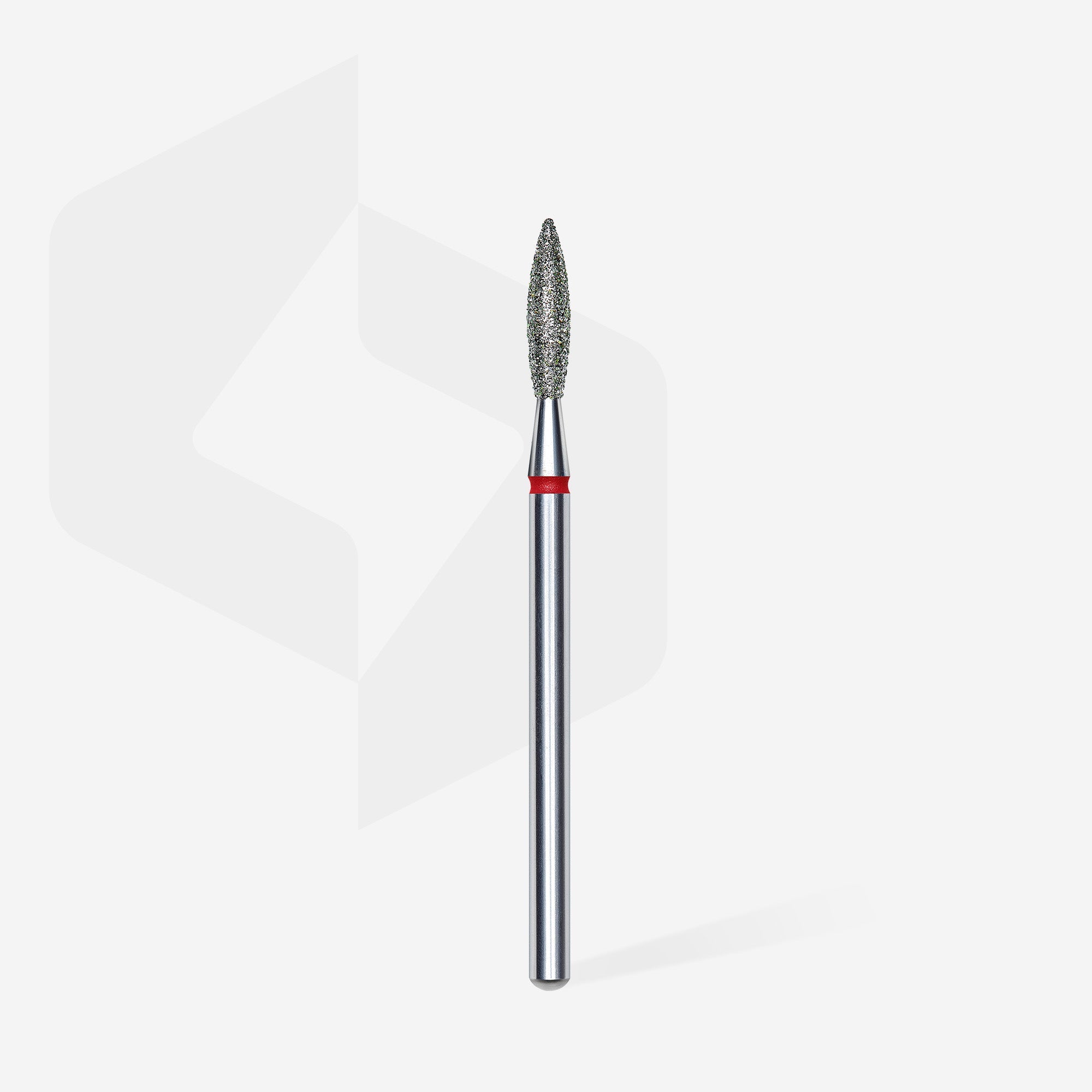 STALEKS EXPERT Fresa diamantada «Llama» roja, diámetro 2,3 mm, parte de trabajo 10 mm