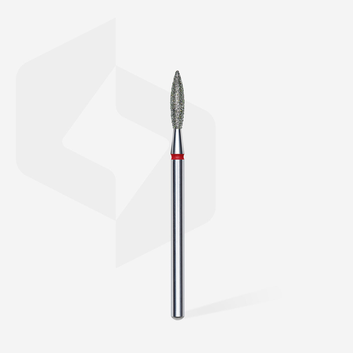 STALEKS EXPERT Fraise diamantée « Flamme » rouge, diamètre 2,3 mm, partie active 10 mm