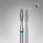 STALEKS EXPERT Elmas freze "alev" yeşil, çap 2,1 mm, çalışma kısmı 8 mm