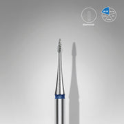 STALEKS EXPERT Diamantfräser «Flamme mini» blau, Durchmesser 1 mm, Arbeitsteil 3 mm