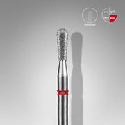 STALEKS EXPERT Deimantinė freza „degutiukas“ raudona, skersmuo 2,3 mm, darbinė dalis 5 mm