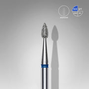 STALEKS EXPERT Diamond nail drill bit drop blue, head diameter 2,3 mm, working part 5 mm