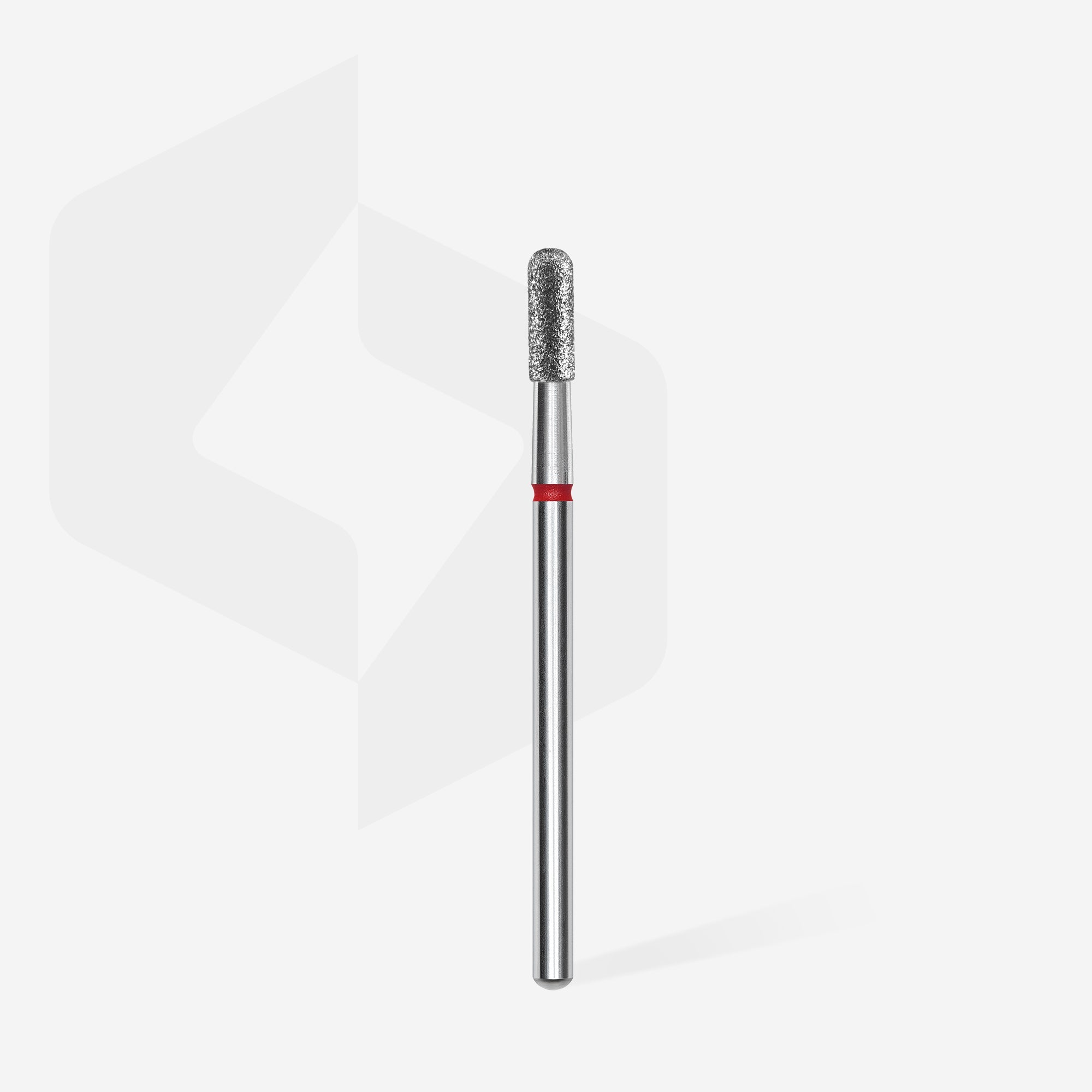 STALEKS EXPERT Freza diamantată «cilindru» rotunjită roșie, diametru 2,3 mm, partea activă 6,5 mm
