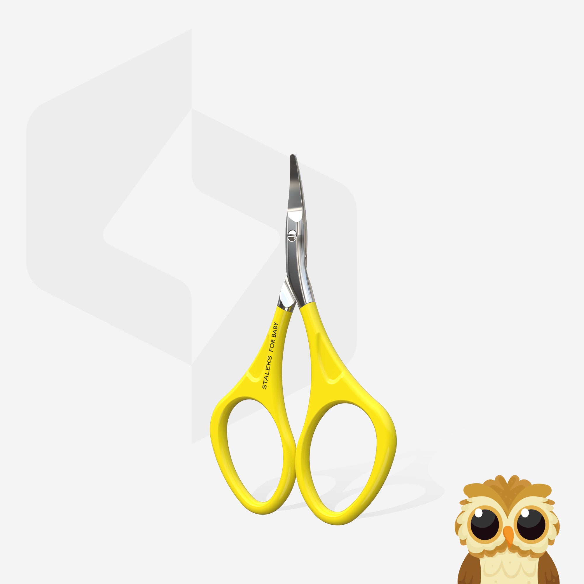 STALEKS Nail scissors for baby 0+ yellow HOME PRO