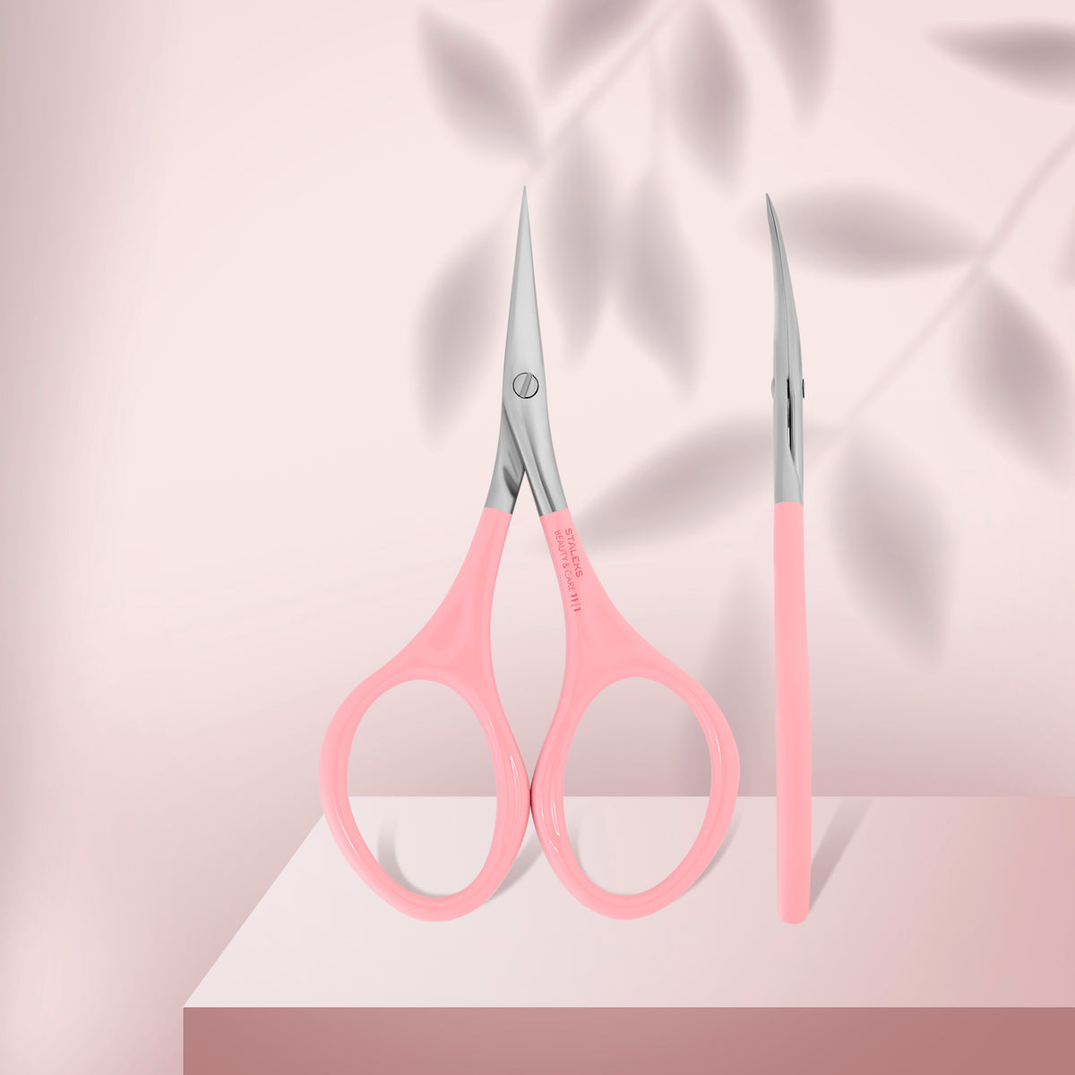 Pink cuticle scissors BEAUTY & CARE 11 TYPE 1