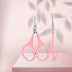 Ножиці для кутикули рожеві BEAUTY & CARE 11 TYPE 1