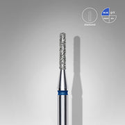 STALEKS EXPERT Diamond nail drill bit rounded cylinder blue, head diameter 1,4 mm, working part 8 mm