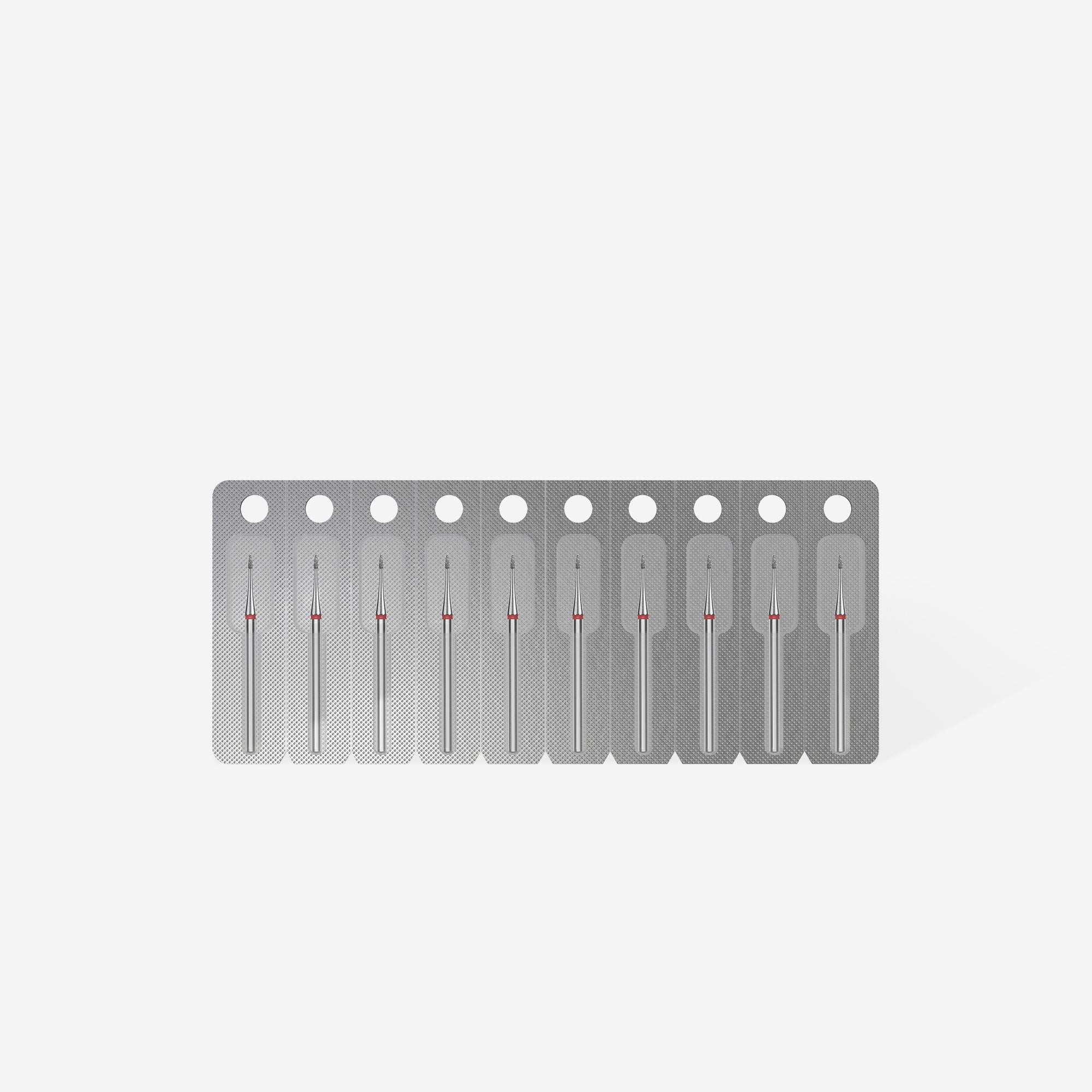 STALEKS EXPERT Fresa diamantada Llama mini roja, diámetro 1 mm, parte de trabajo 3 mm