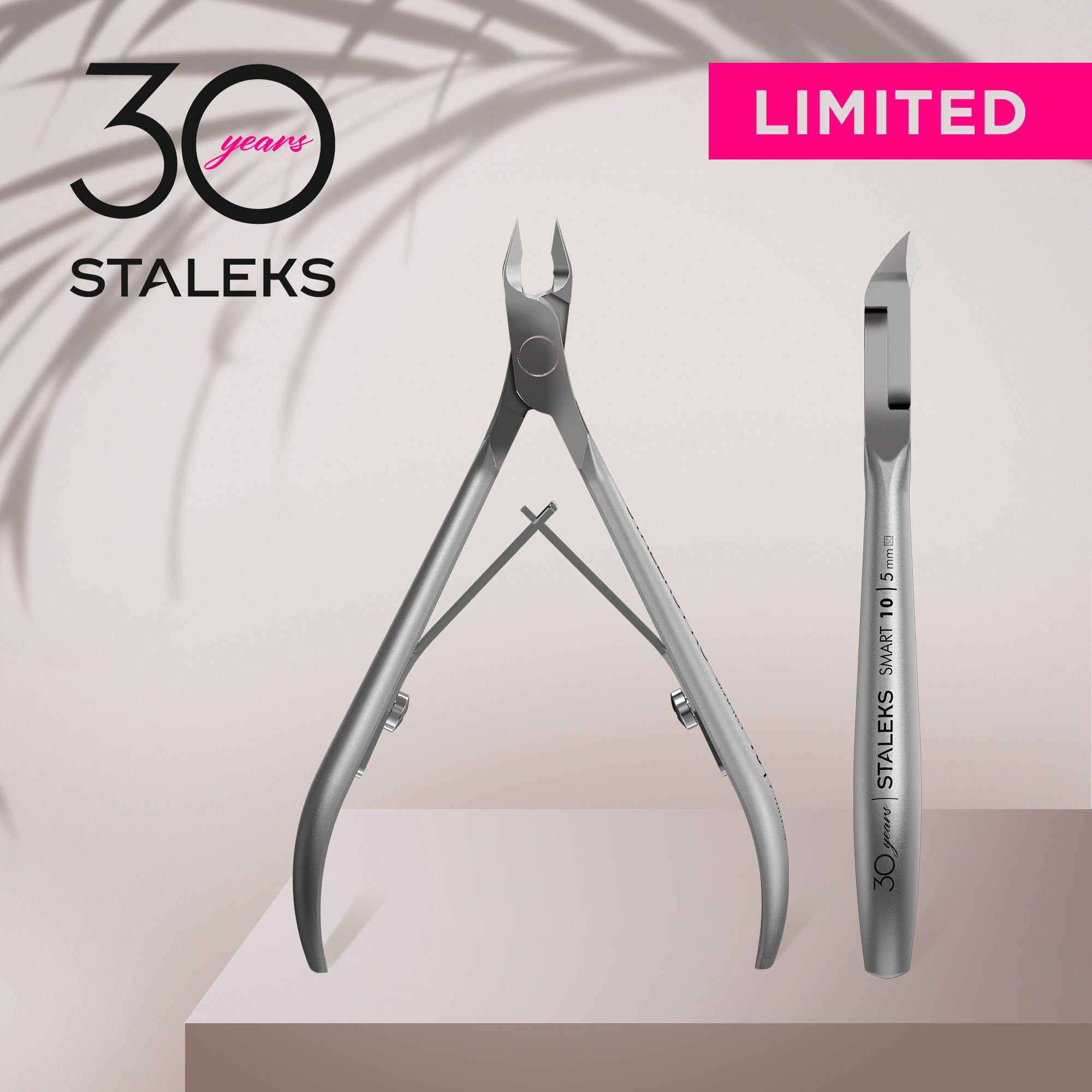 STALEKS SMART 10 Professional cuticle nippers, 5 mm | 30 Years Limited Edition