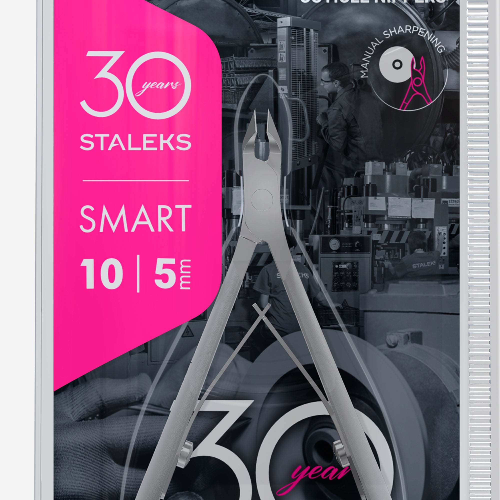 STALEKS SMART 10 Profesionální kleštičky na kůži, 5 mm | 30 Years Limited Edition