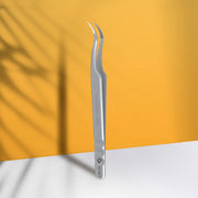 STALEKS EXPERT 45 TYPE 1 Pince professionnelle avec stries pour extensions de cils, incurvée