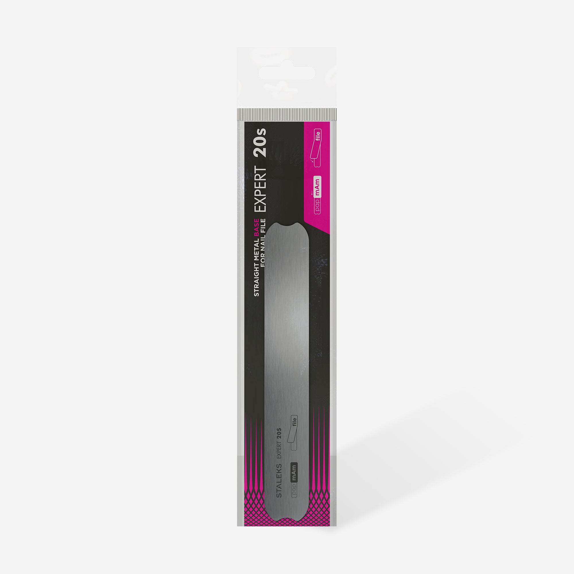 STALEKS EXPERT 20s Straight metal base for nail file (130 mm)