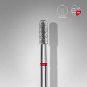 STALEKS EXPERT Elmas freze, yuvarlak silindir, kırmızı, çap 2,3 mm, çalışma kısmı 6,5 mm