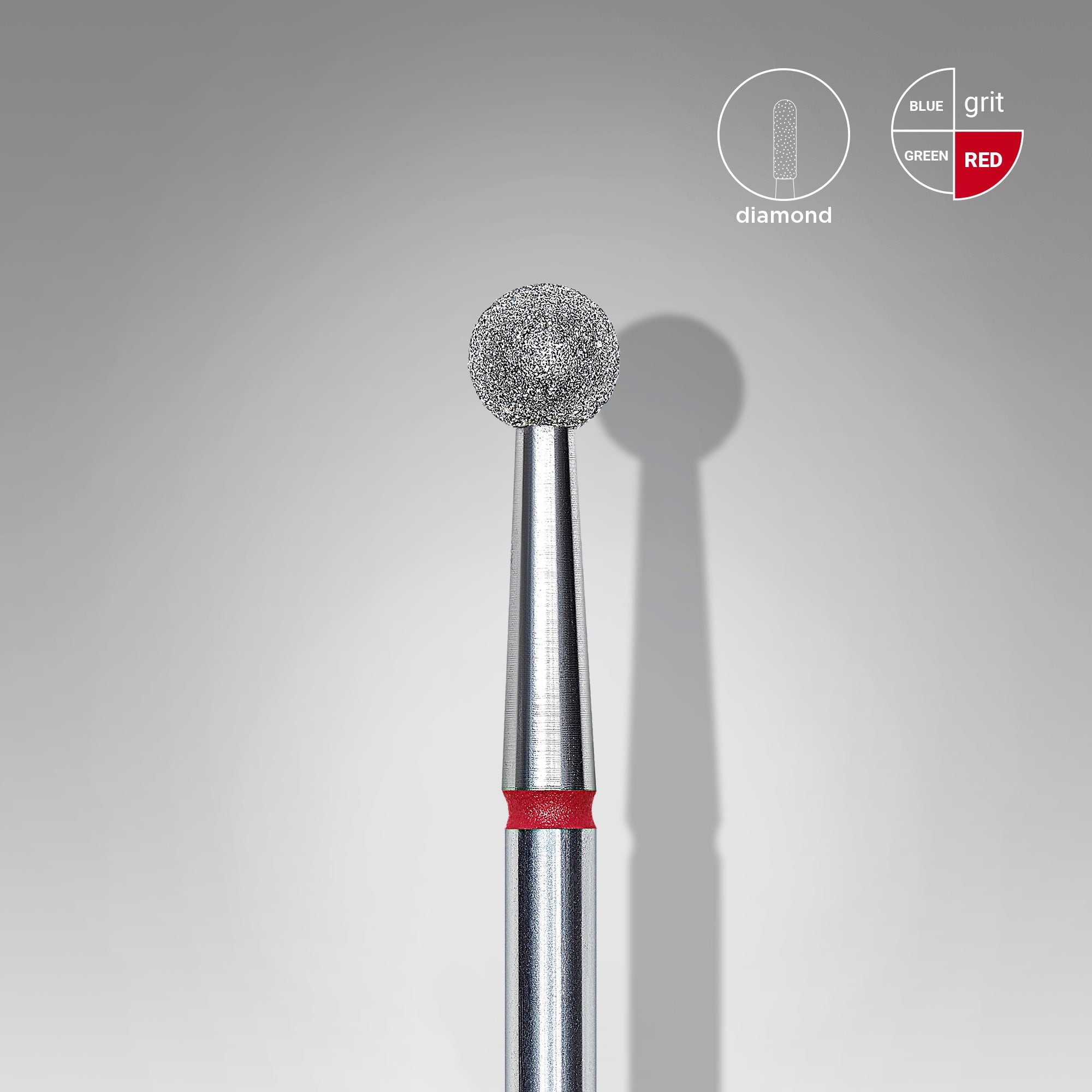 STALEKS EXPERT Fresa de diamantes «Bola» roja, diámetro 4 mm