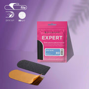 Одноразові файли для педикюрної терки EXPERT 10, 80 грит (30 шт.)