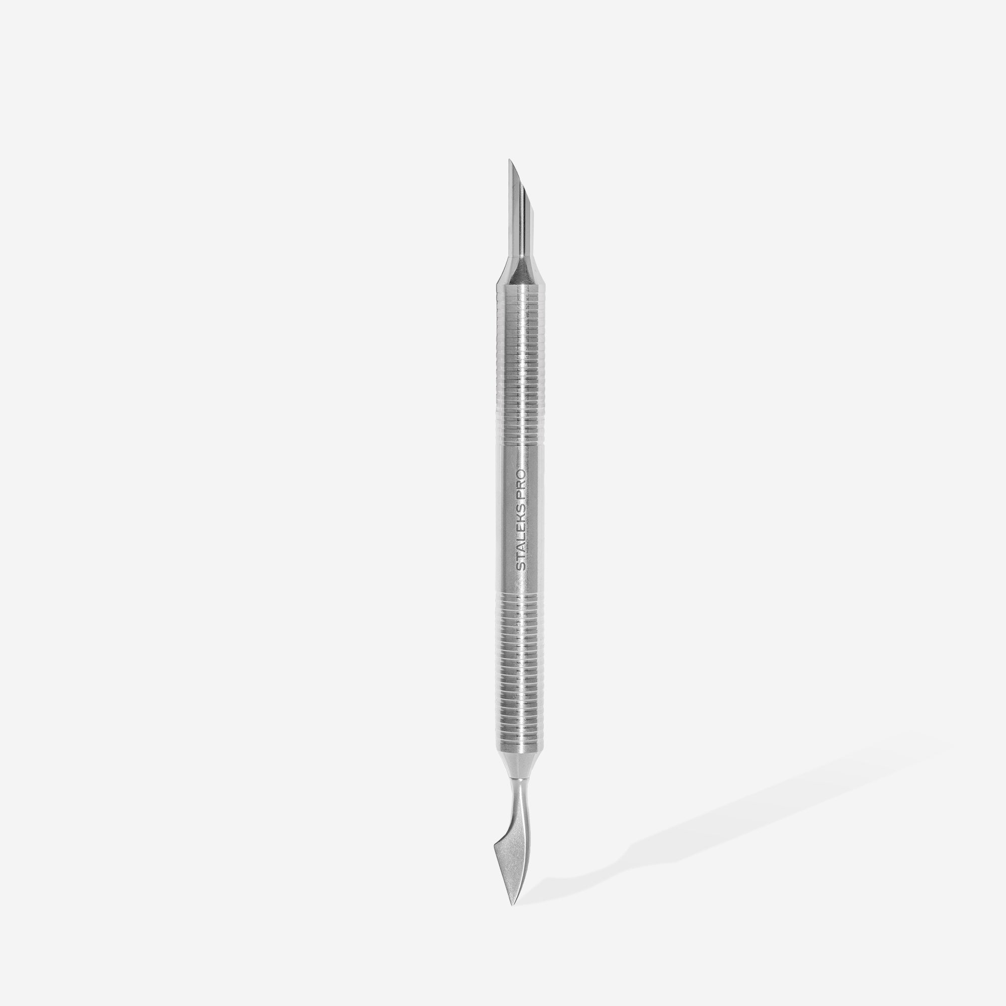 Hollow manicure pusher EXPERT 100 TYPE 1 (slanted pusher and cleaner)
