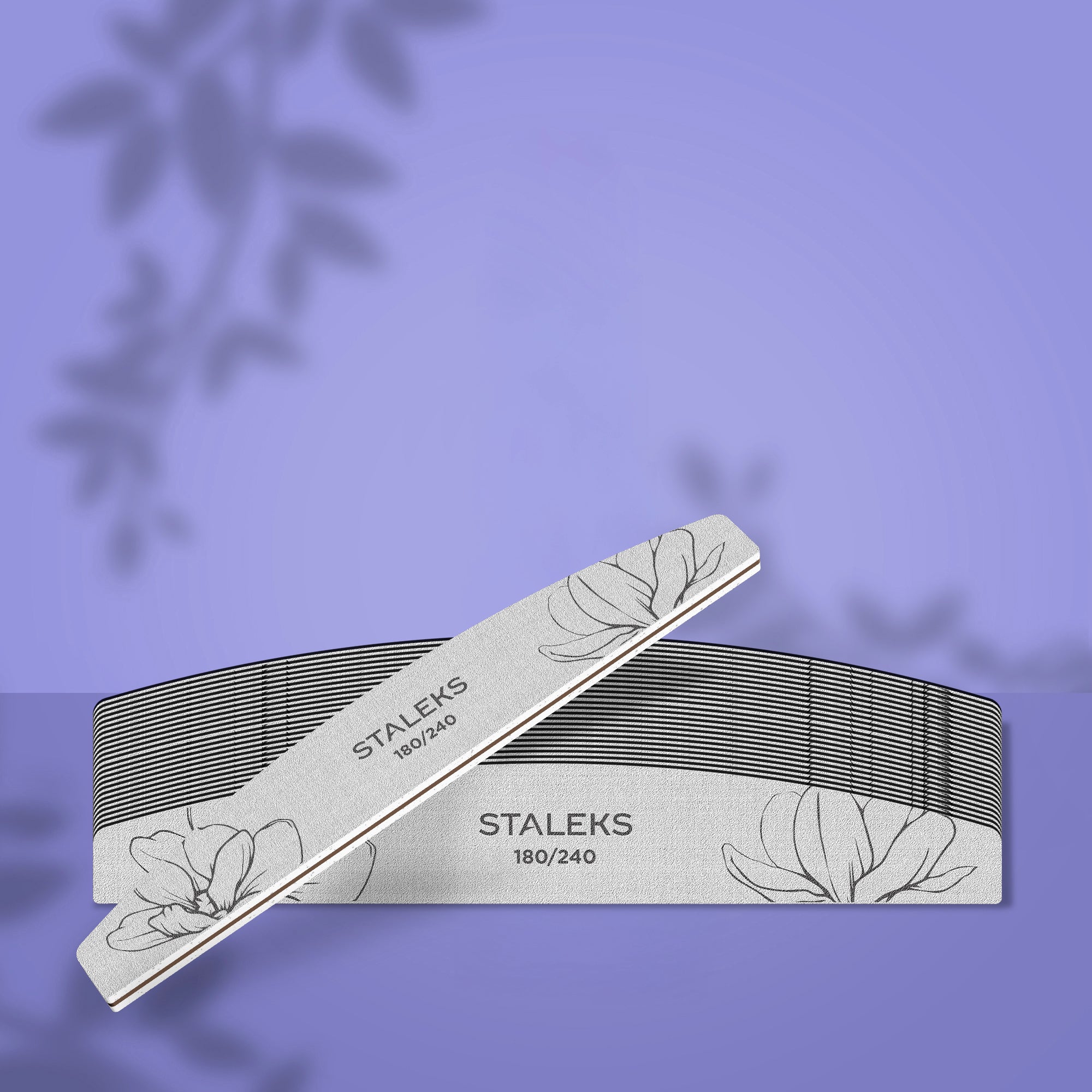 STALEKS EXPERT 40 Crescent mineral nail file, 180/240 grit (25 pc)