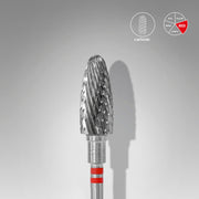 STALEKS EXPERT Solaklar için sert alaşım mısır freze, kırmızı, çap 6 mm, çalışma kısmı 14 mm