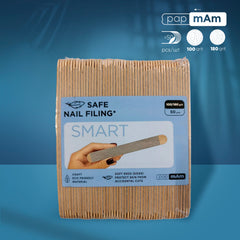Disposable double-sided files papmAm on a wooden base SMART 22 100/180 grit (50 pcs)