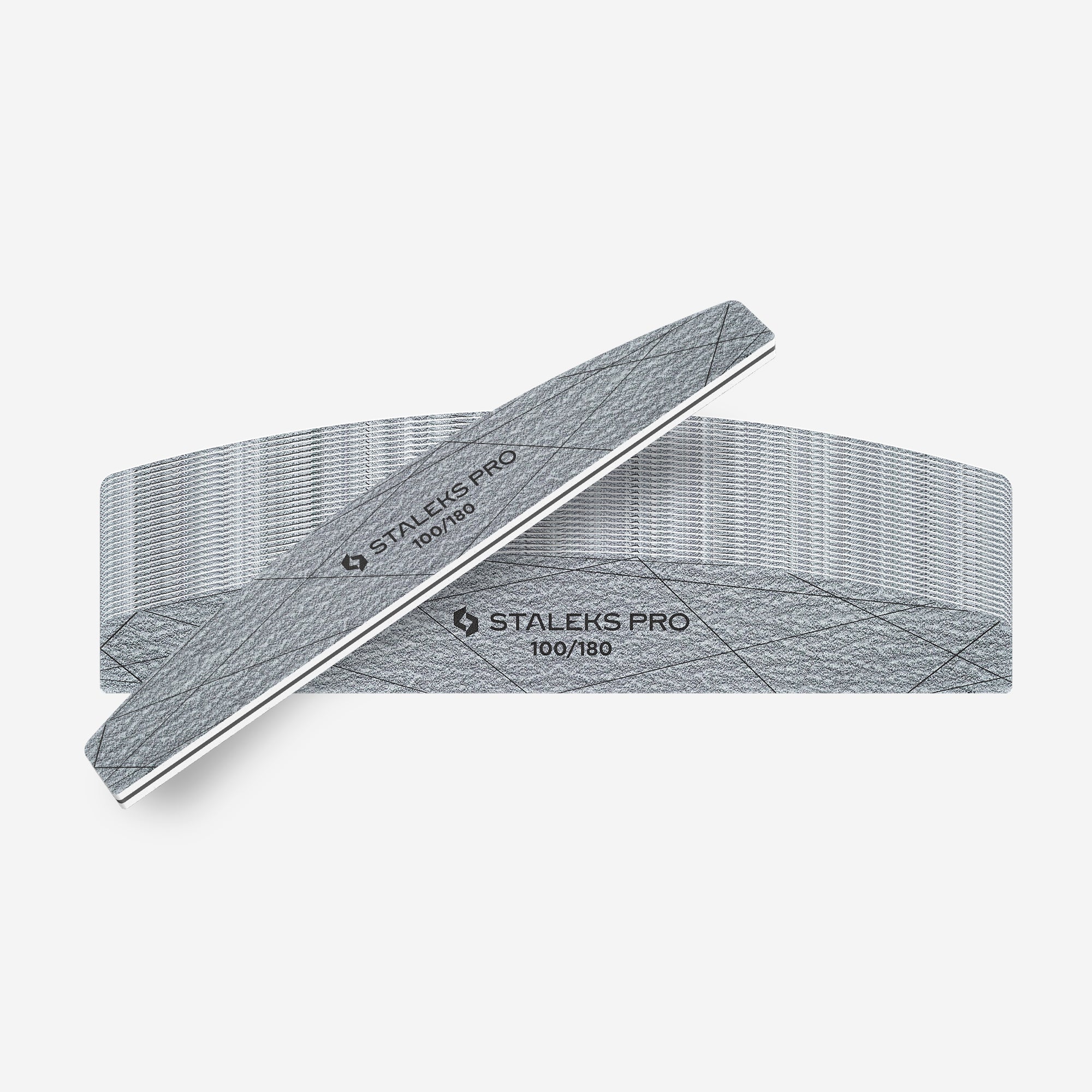 STALEKS SMART 40 Lima minerale per unghie mezzaluna, grana 100/180 (25 pz)