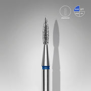 STALEKS EXPERT Elmas freze sivri alev mavi, çap 1,8 mm, çalışma kısmı 8 mm