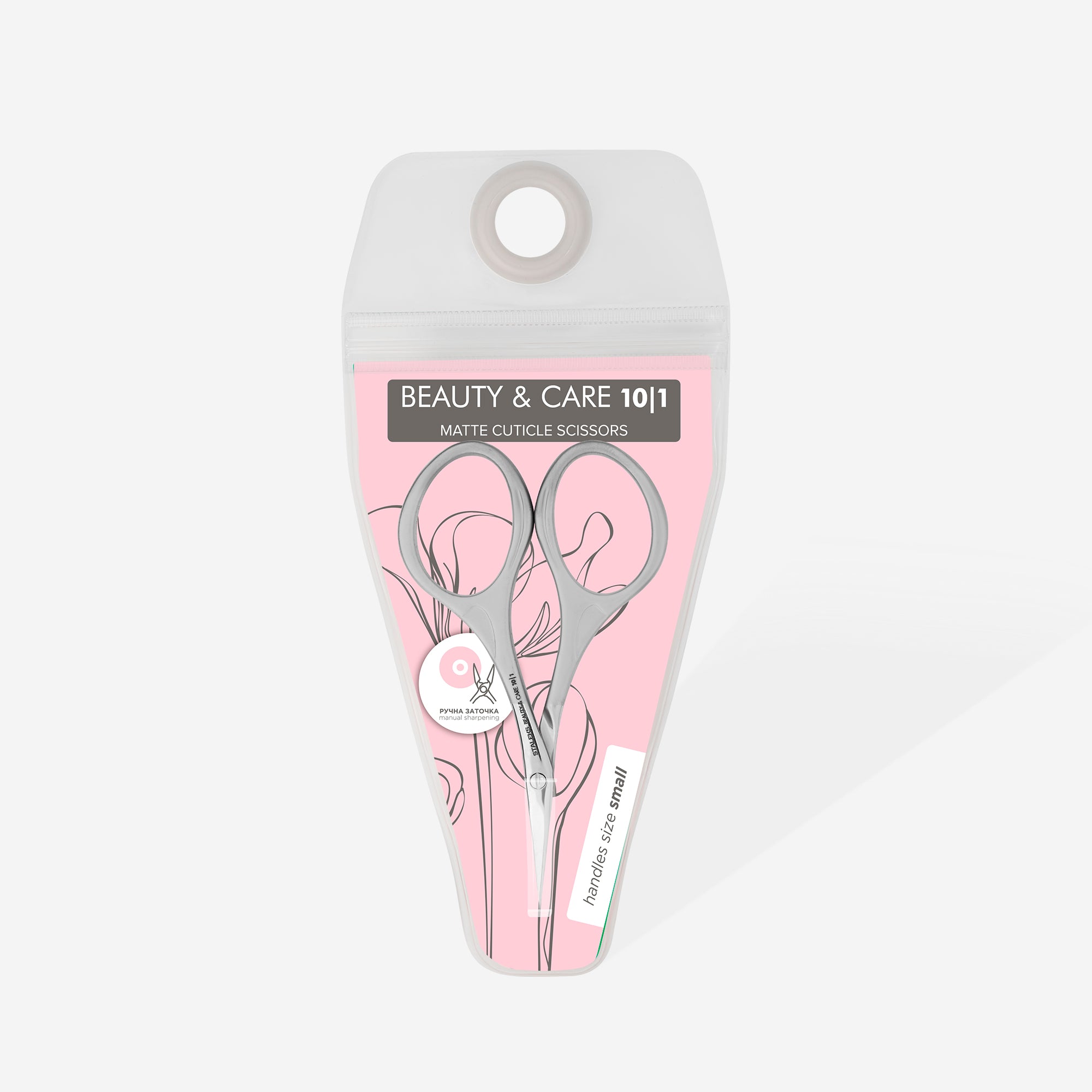 Matte cuticle scissors BEAUTY & CARE 10 TYPE 1