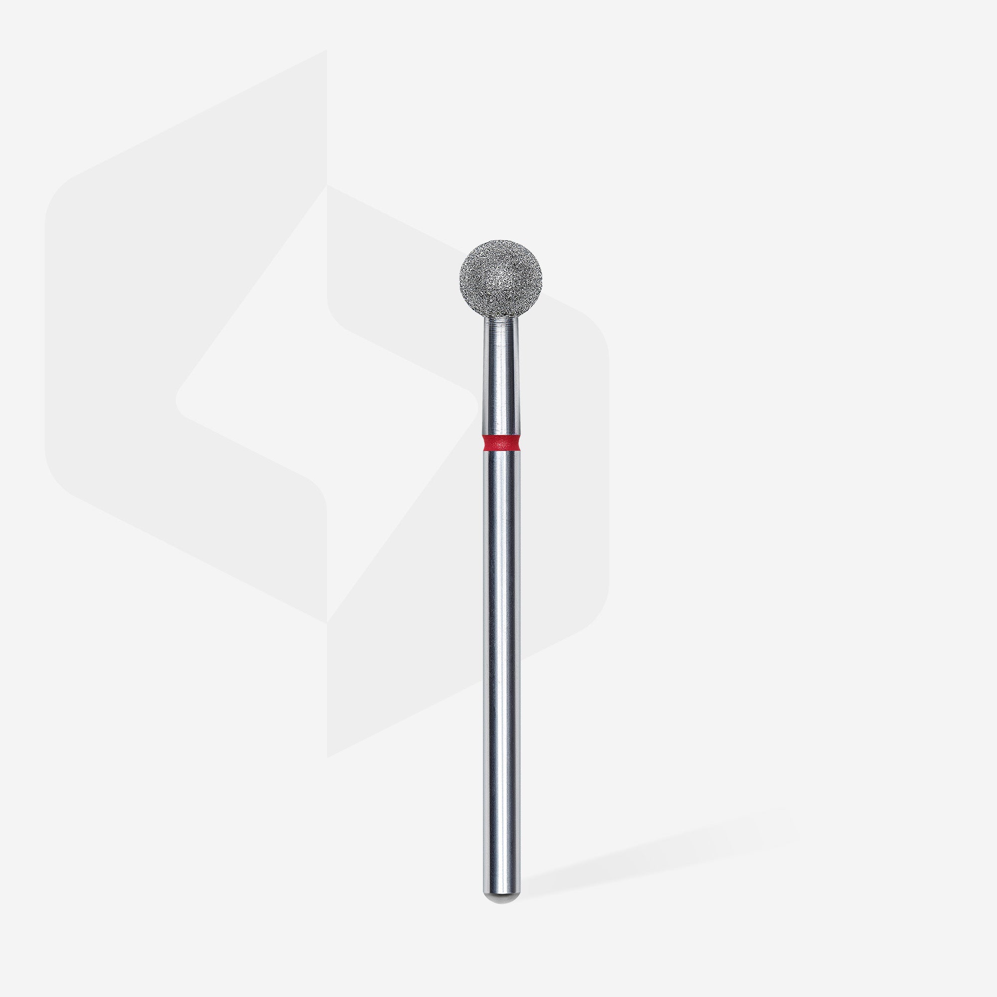 STALEKS EXPERT Diamond nail drill bit ball red, head diameter 5 mm