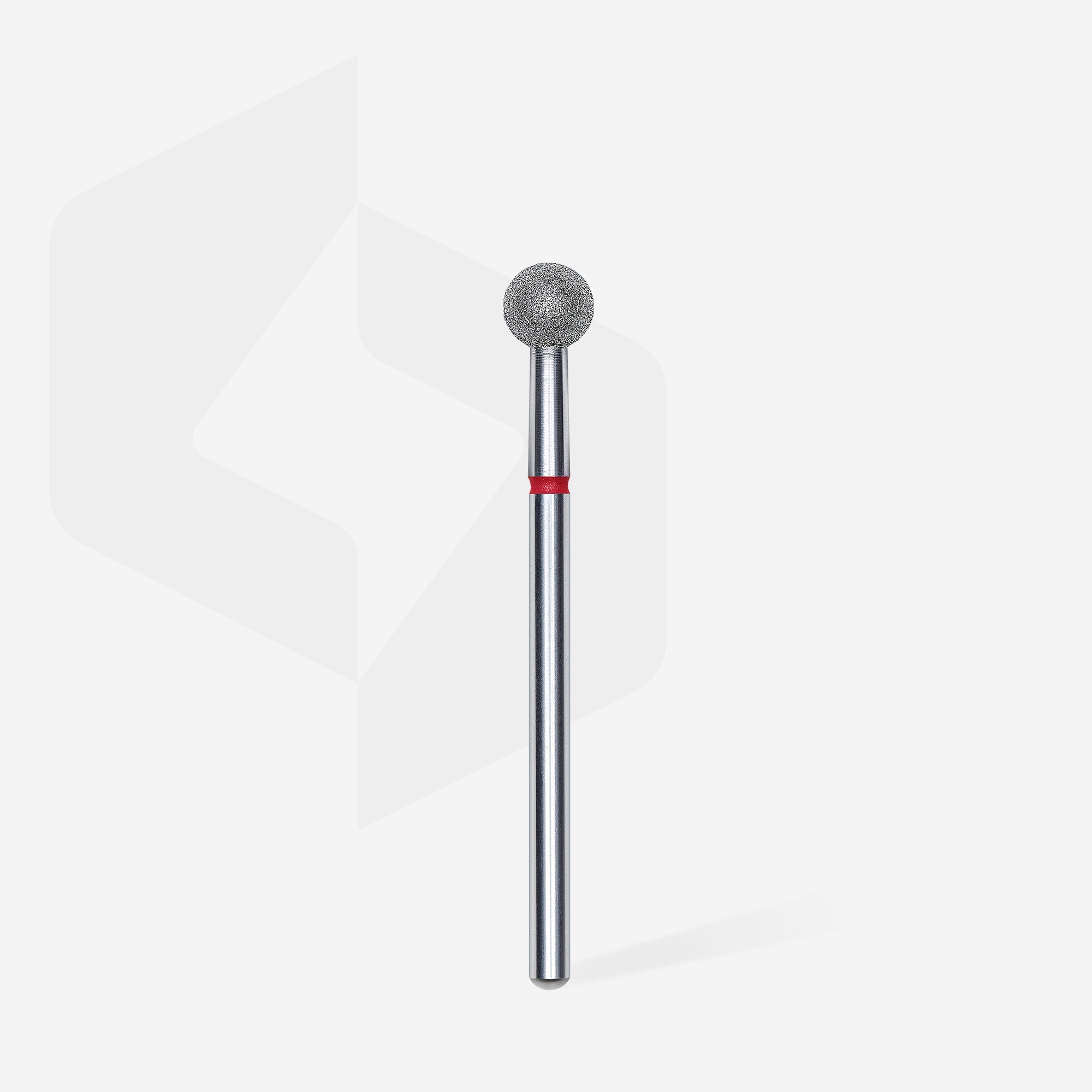 STALEKS EXPERT Diamond nail drill bit ball red, head diameter 5 mm