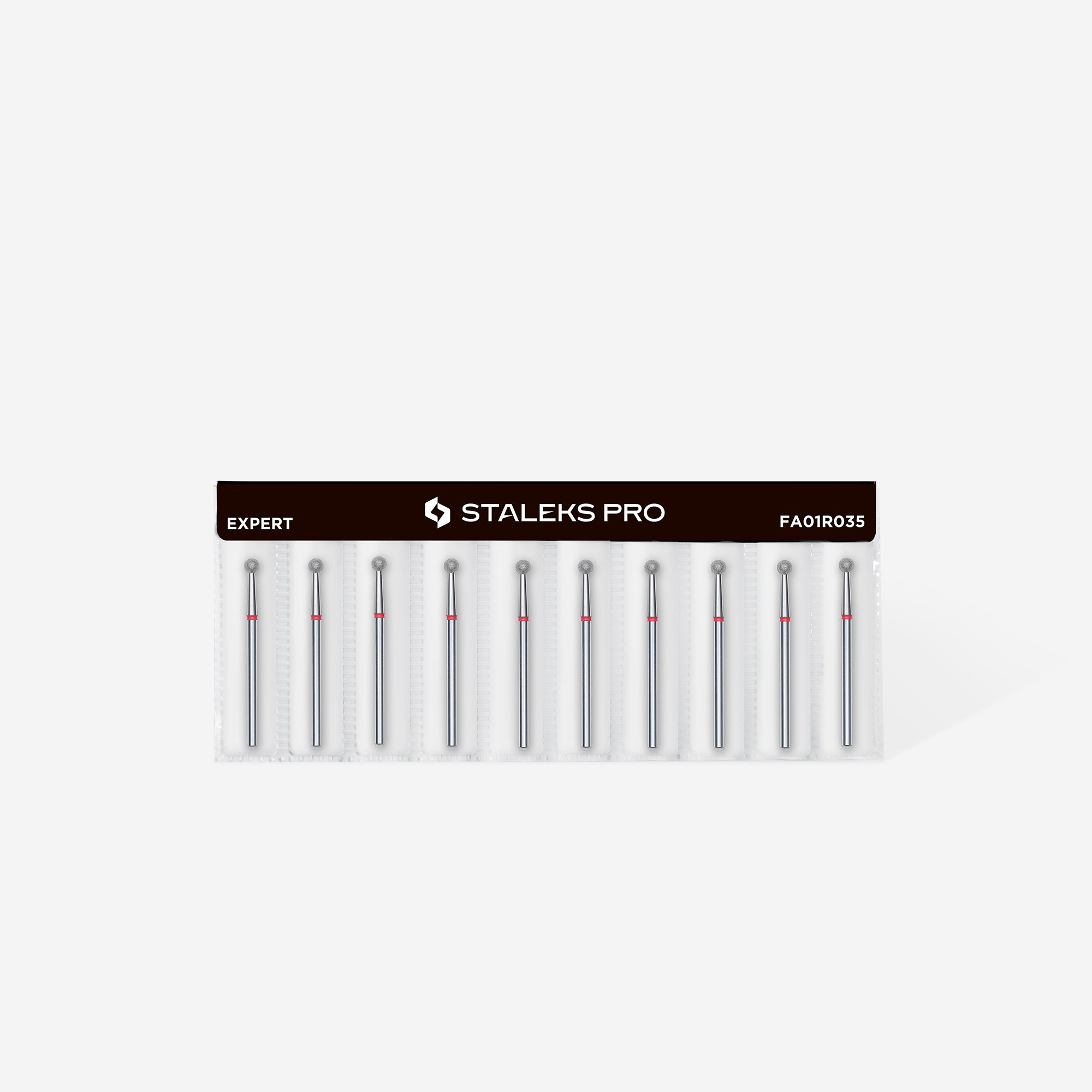 STALEKS EXPERT Ponteira de diamantes esfera vermelha, diâmetro 3,5 mm