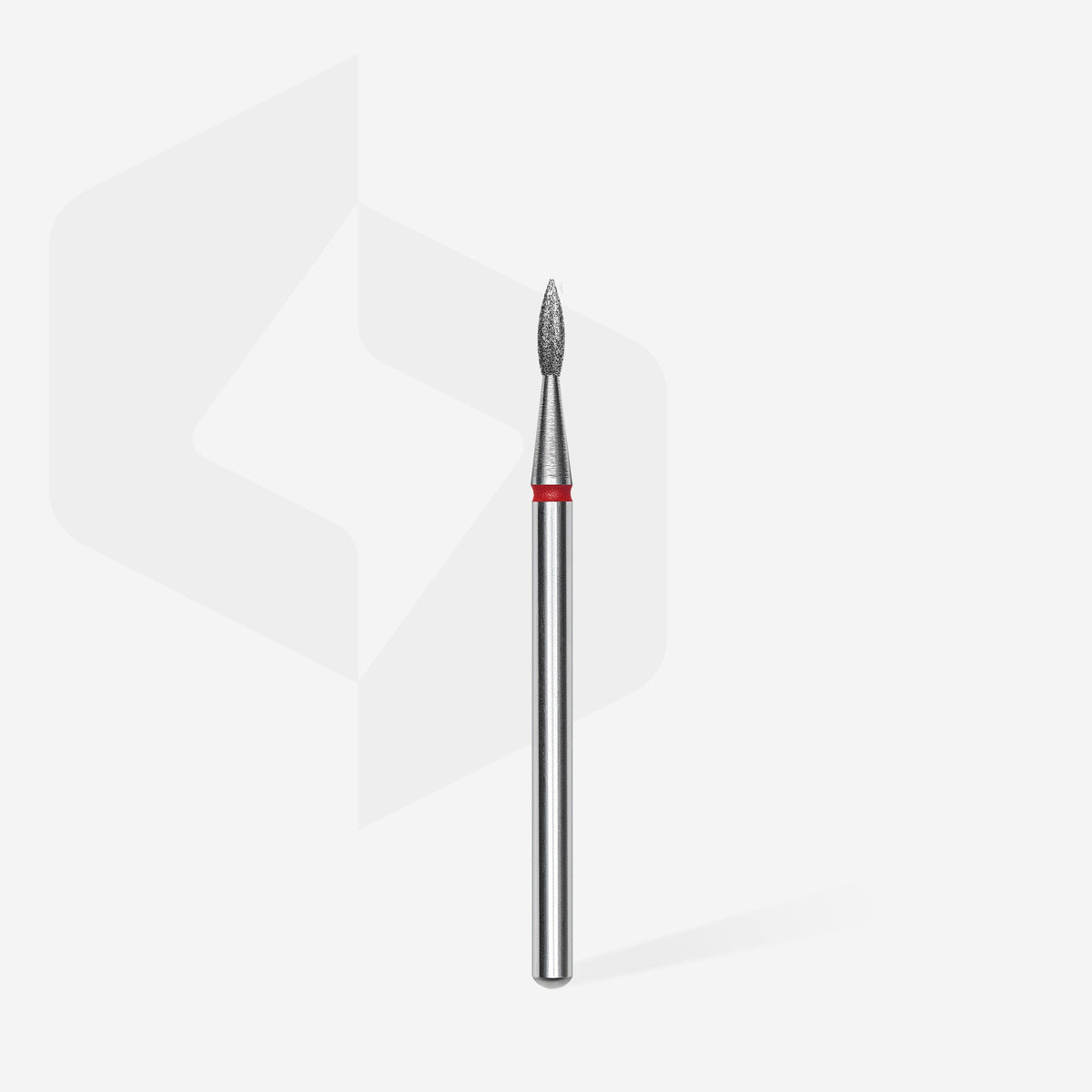 STALEKS EXPERT Fraise diamantée « Flamme pointue » rouge, diamètre 1,8 mm, partie active 8 mm