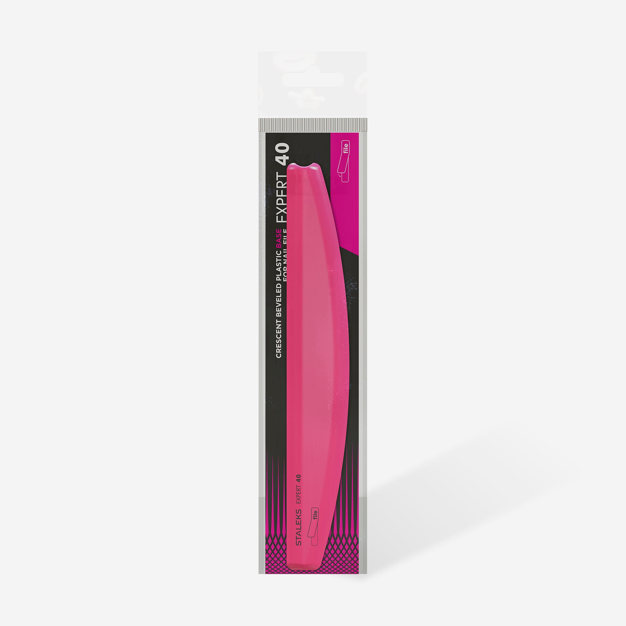 STALEKS EXPERT 40 Base pour lime en plastique biseautée demi-lune