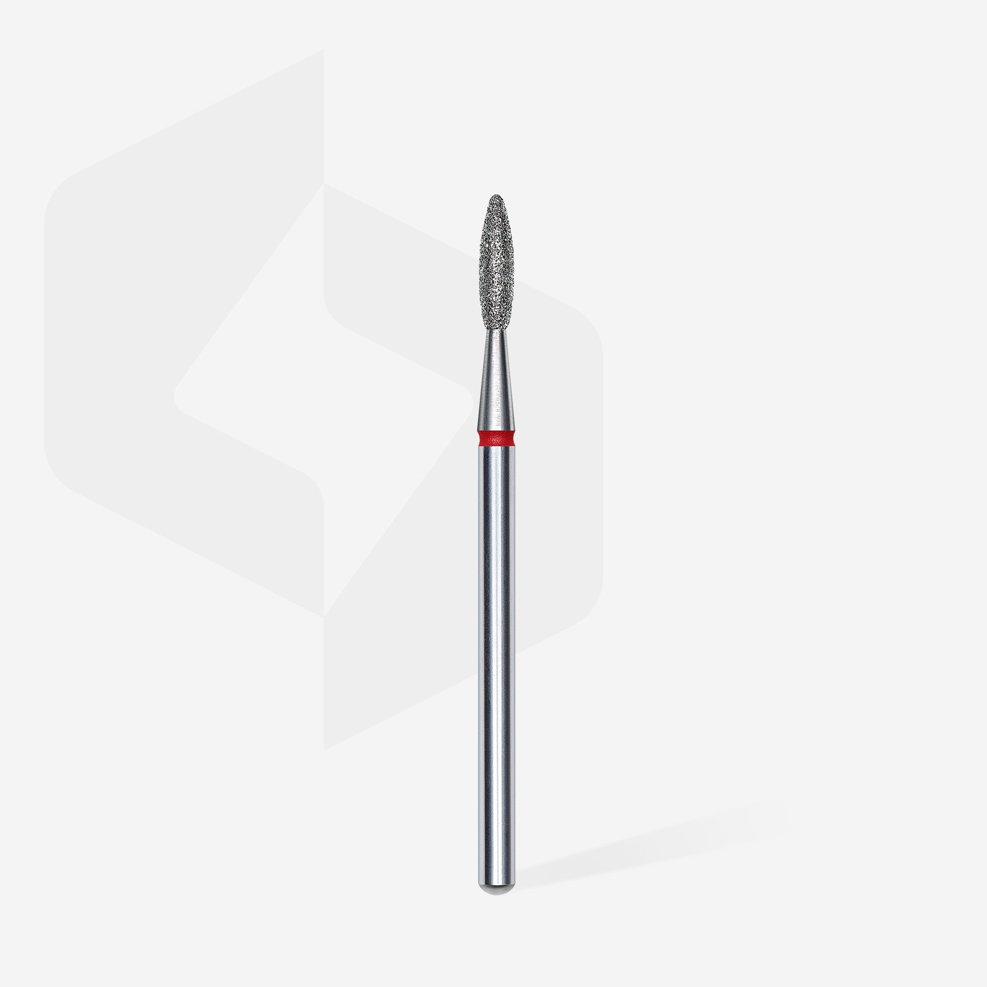 STALEKS EXPERT Fresa diamantada «Llama» roja, diámetro 2,1 mm, parte de trabajo 8 mm
