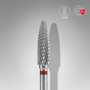 STALEKS EXPERT Sert alaşım mısır freze, kırmızı, çap 4 mm, çalışma kısmı 14 mm