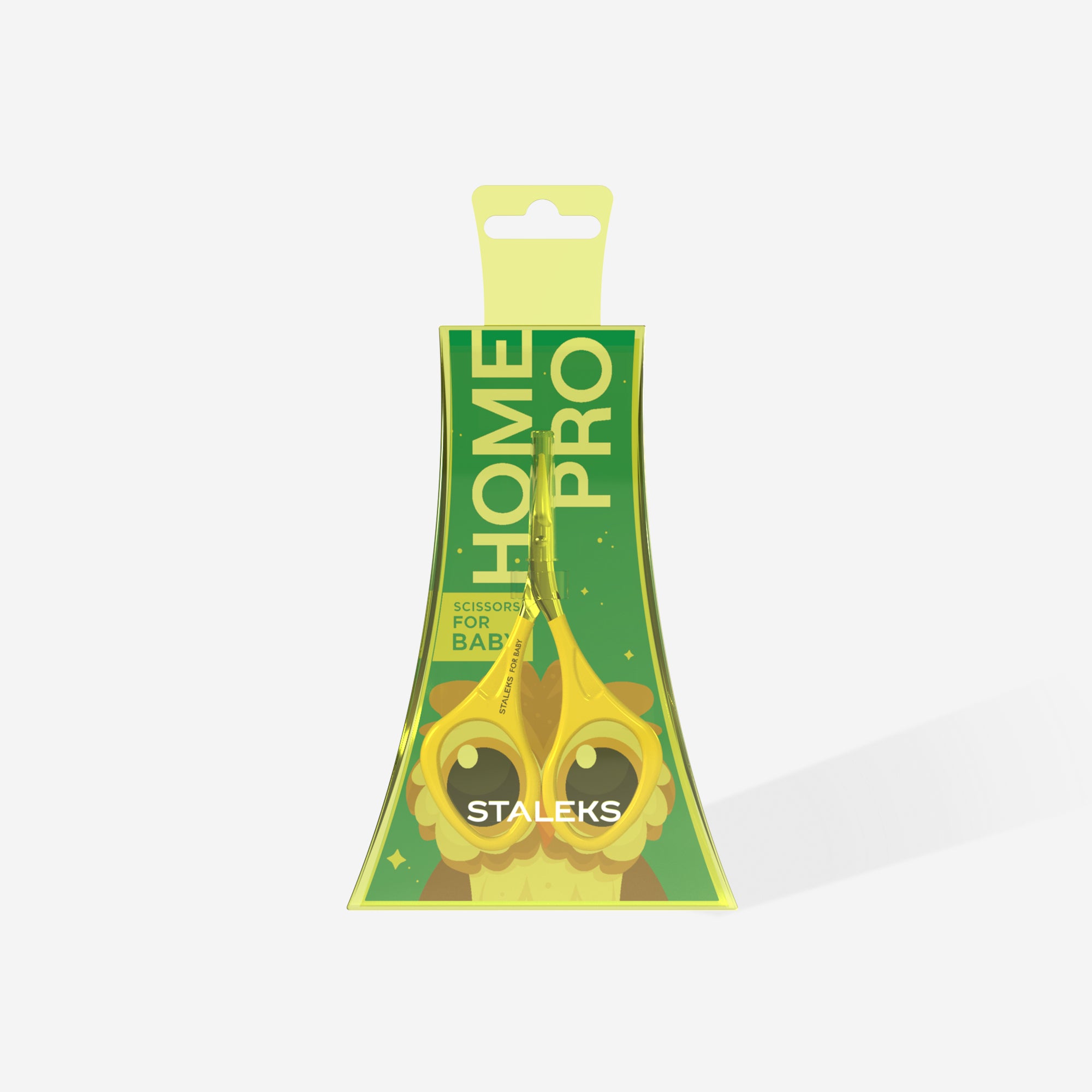 STALEKS Tijeras de uñas para bebé 0+ amarillas HOME PRO