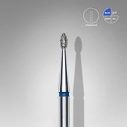 STALEKS EXPERT Fresa de diamante «Gema redondeada» azul, diámetro 1,6 mm, parte de trabajo 3,4 mm