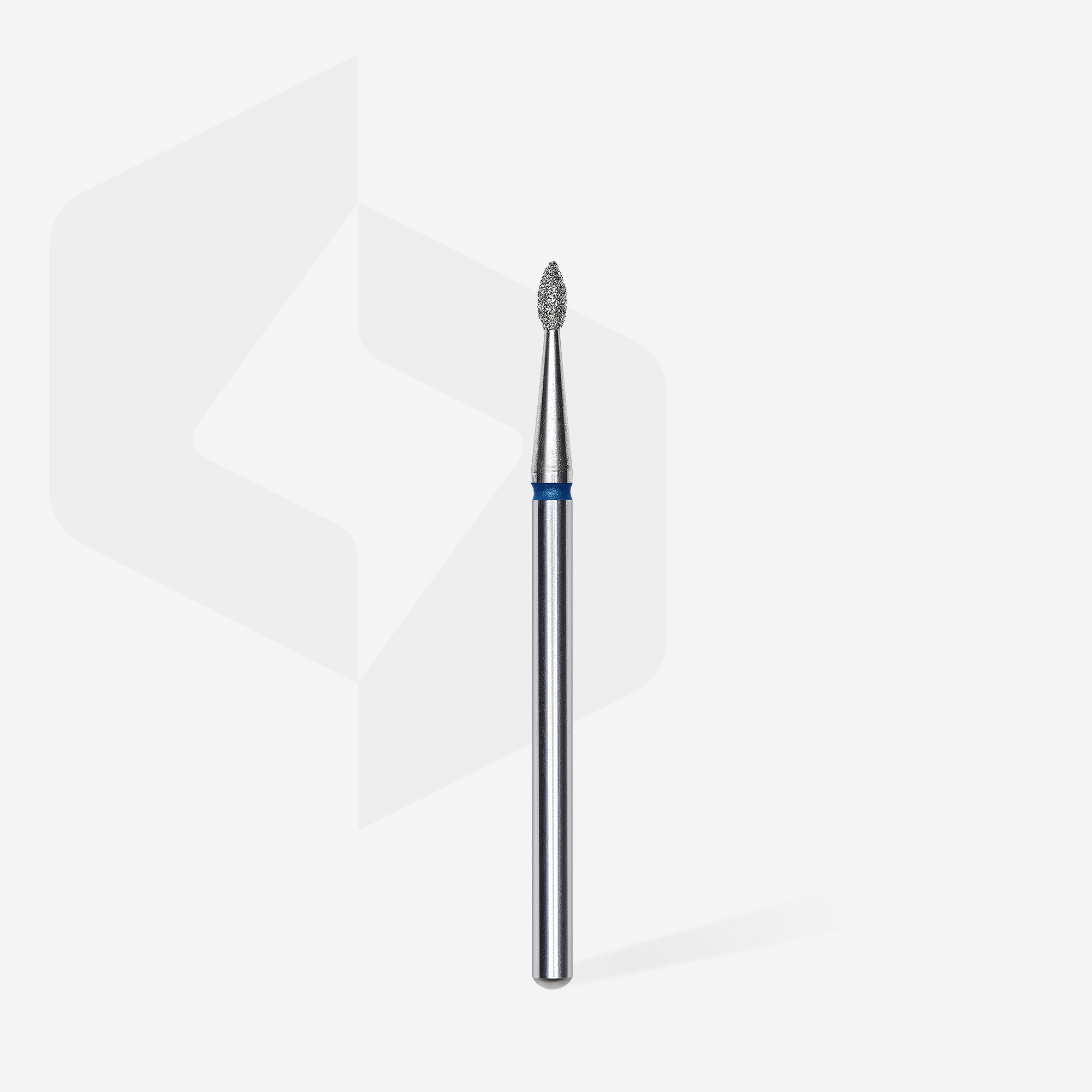 Diamond nail drill bit drop blue EXPERT head diameter 1,6 mm / working part 4 mm