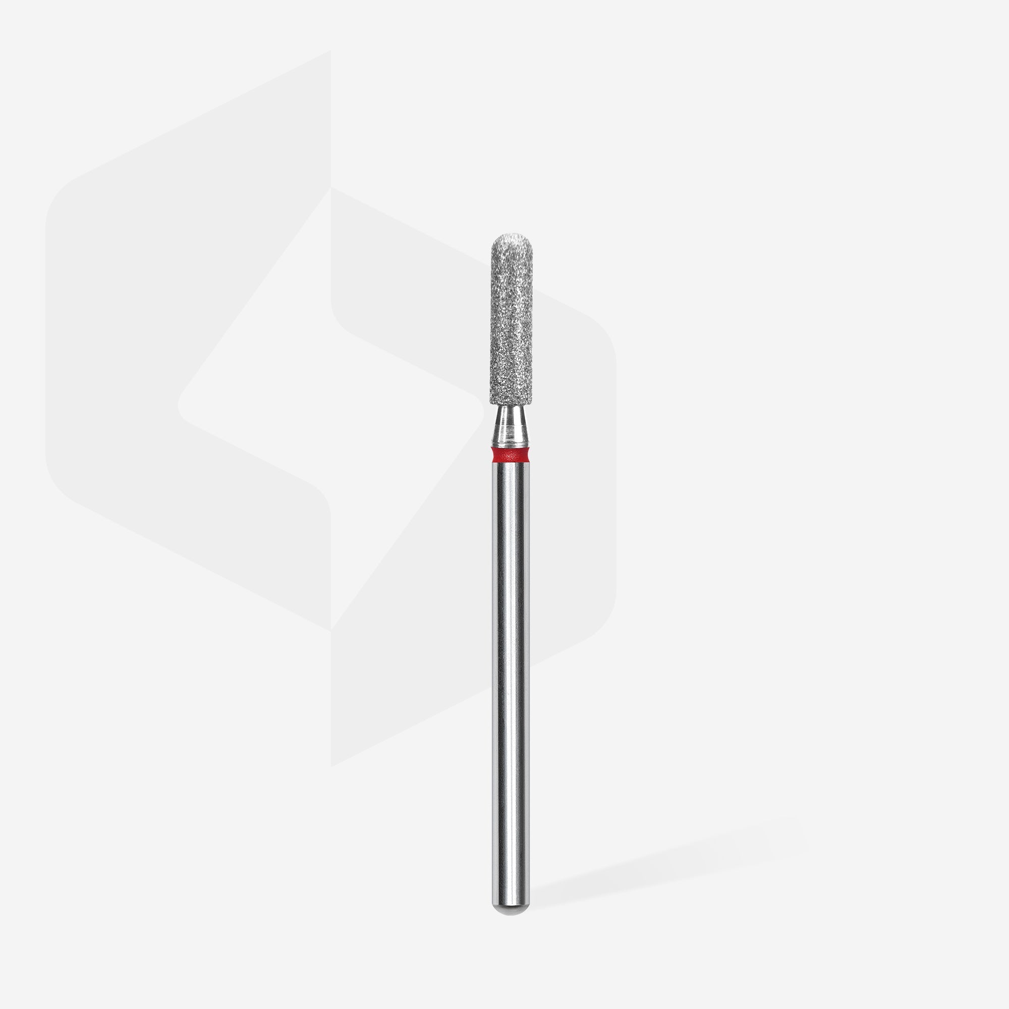 STALEKS EXPERT Diamantová fréza „zaoblený valec“ červená, průměr 2,5 mm, pracovní část 10 mm