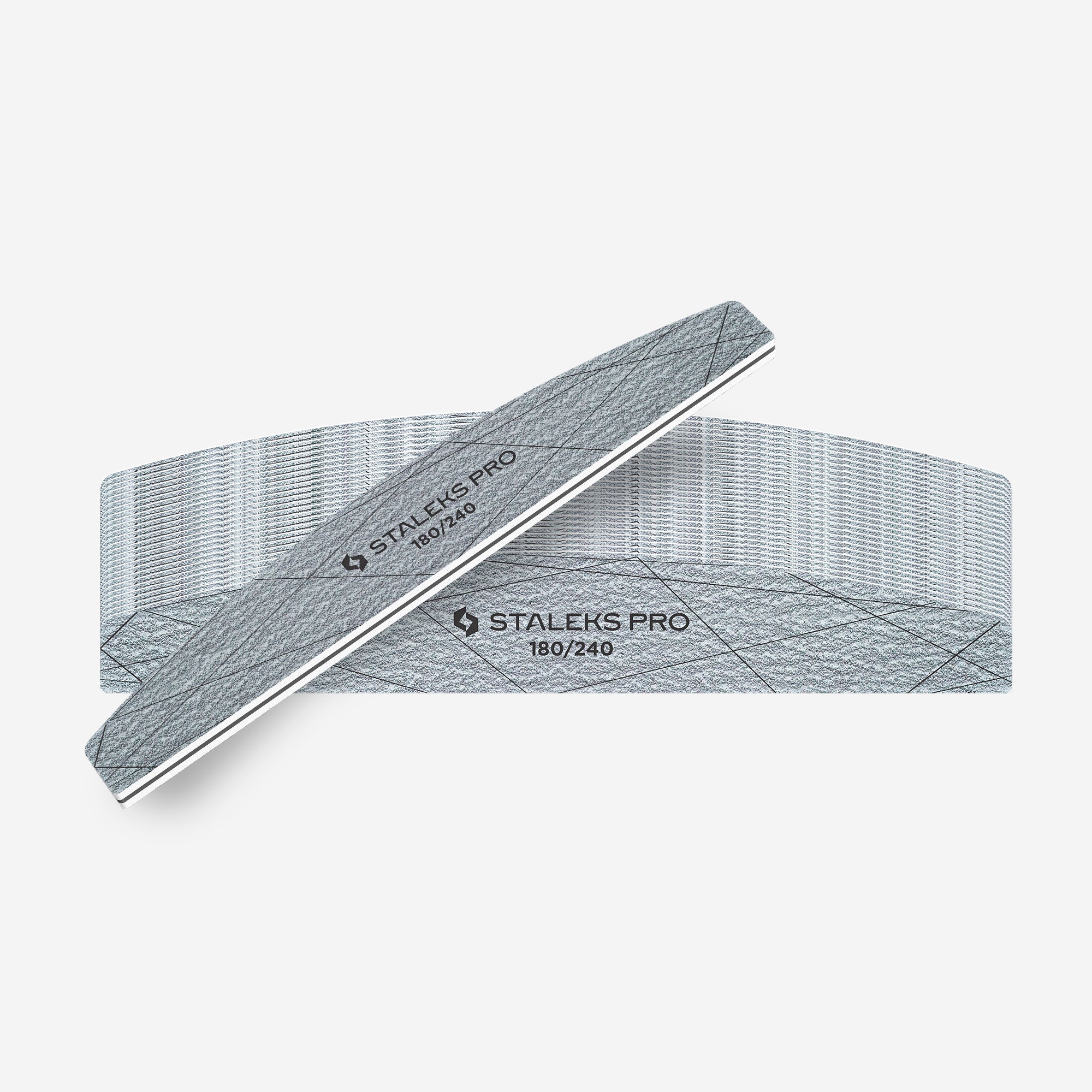 STALEKS SMART 40 Mineralní pilník na nehty polmesiac, 180/240 grit (25 ks)