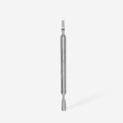 Hollow manicure pusher EXPERT 100 TYPE 5 (rounded pusher + straight blade)