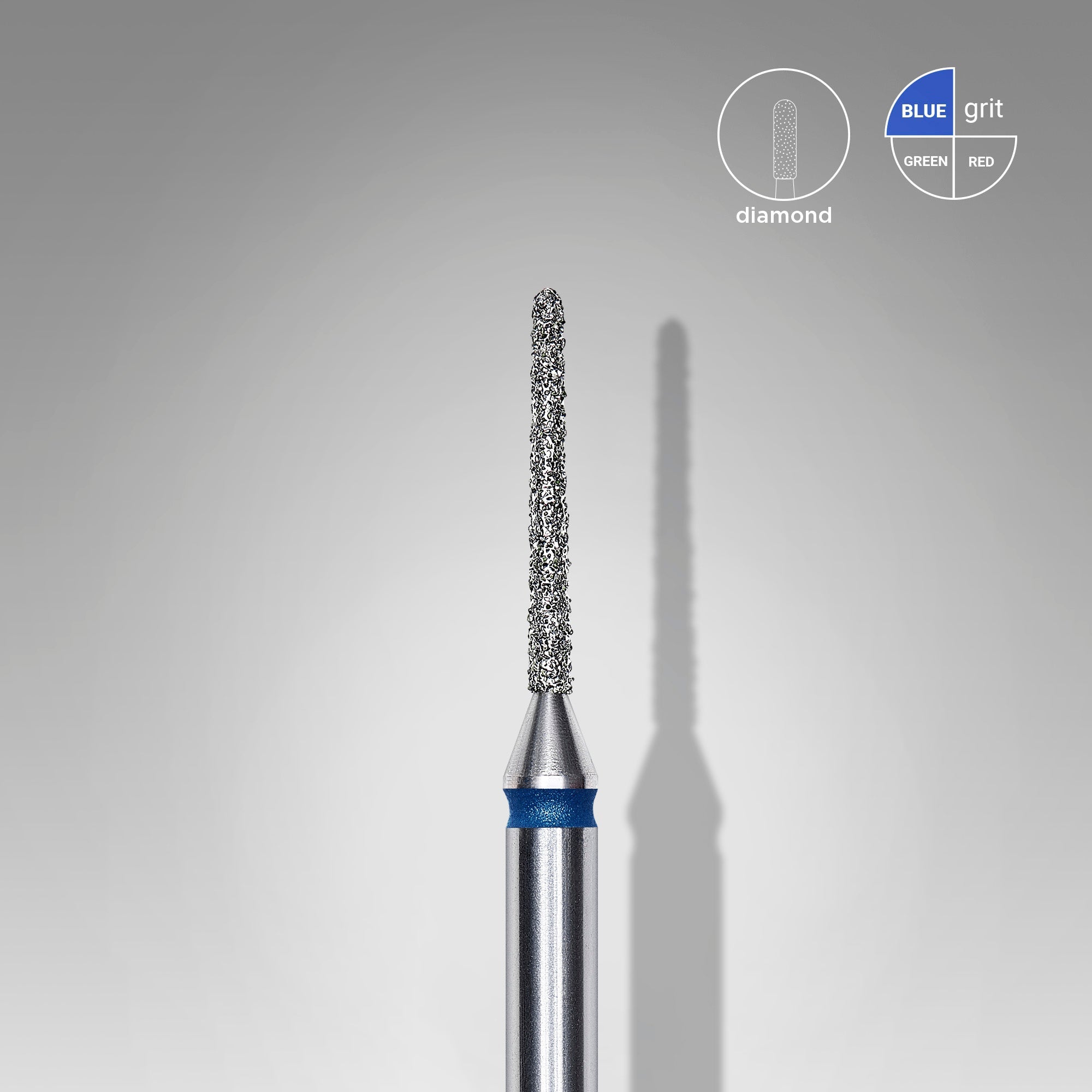 STALEKS EXPERT Elmas freze "iğne" mavi, çap 1 mm, çalışma kısmı 10 mm